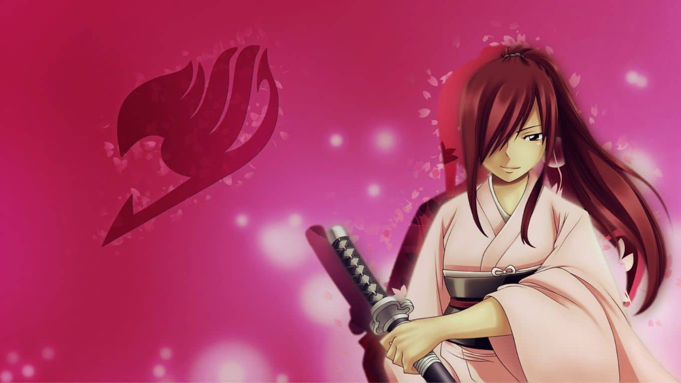 Los 10 mejores maestros de espada icónicos del anime y manga - Erza Scarlet - "Fairy Tail"