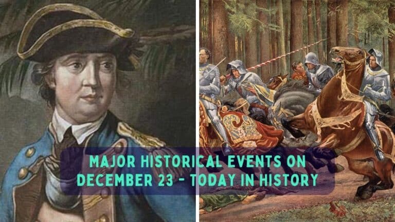 Événements historiques majeurs du 23 décembre - Aujourd'hui dans l'histoire