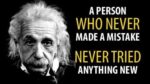 A person who never made a mistake never tried anything new