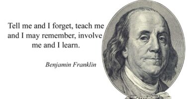 Tell me and I forget. Teach me and I remember. Involve me, and I learn.