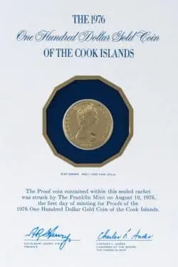Major Historical Events on January 8 - Today in History - 1976: Franklin Mint Strikes Gold Coins