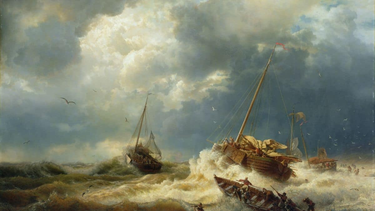 Principales acontecimientos históricos del 12 de enero - Hoy en la historia - 1552: Tormenta en la costa oeste holandesa