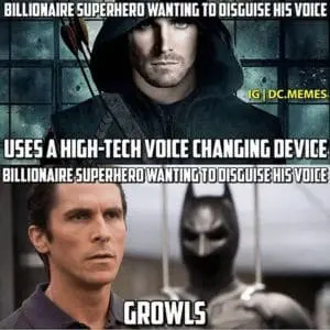 Voice Choices in Superhero Sagas: The Growl vs. The Gadget