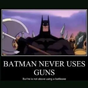 "The Paradox of Batman's Arsenal: Beyond the No-Gun Rule
