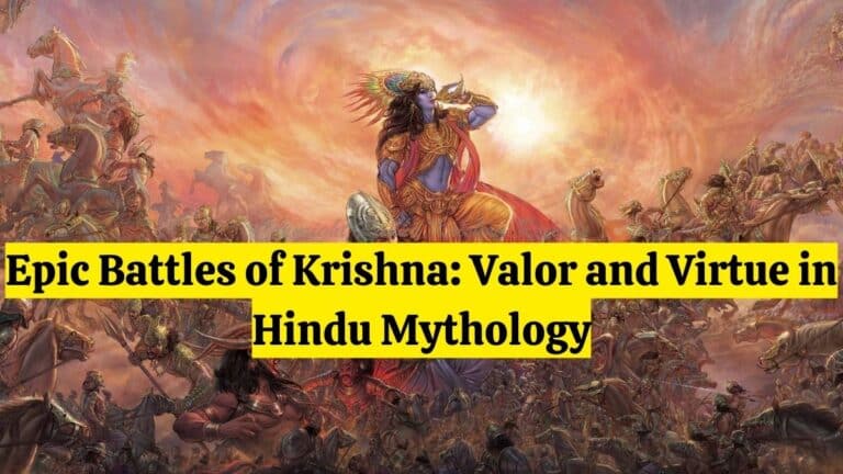 克里希纳的史诗般的战斗：印度神话中的勇气和美德