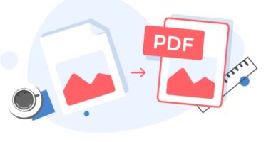 The JPG to PDF file conversion and communication: