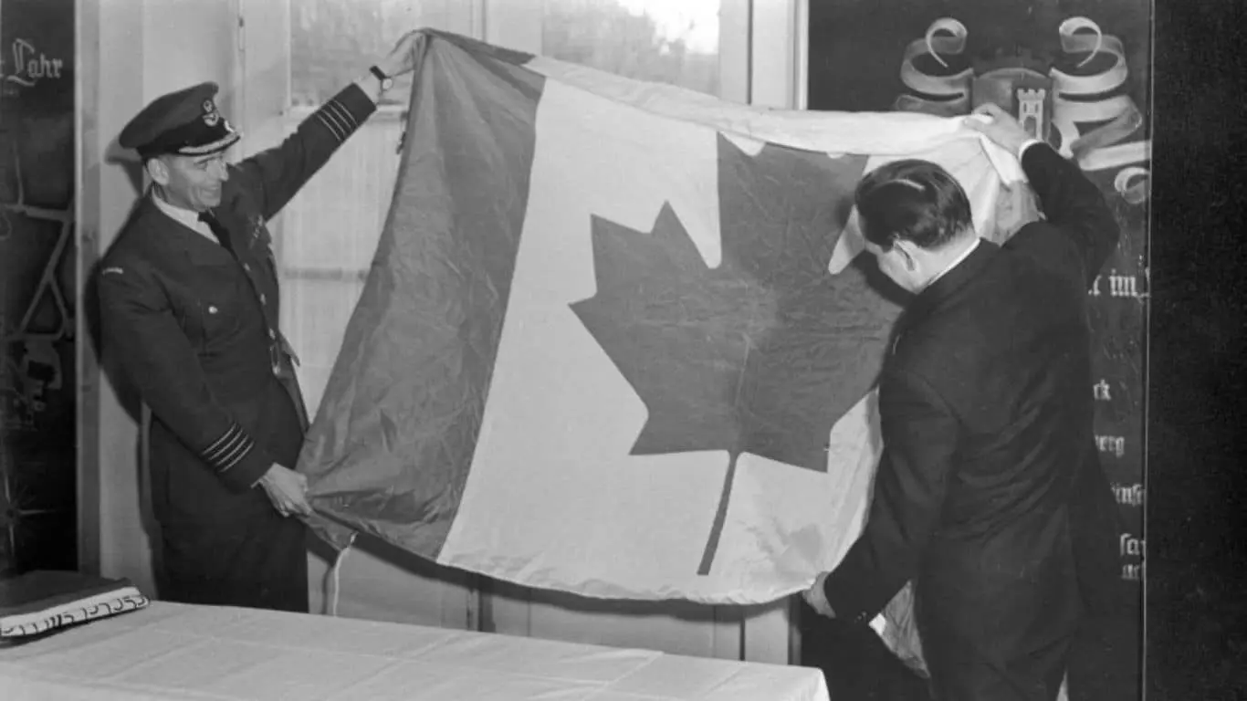 Major Historical Events on February 15- Today in History - Adoption of Canada's Maple Leaf Flag (1965)