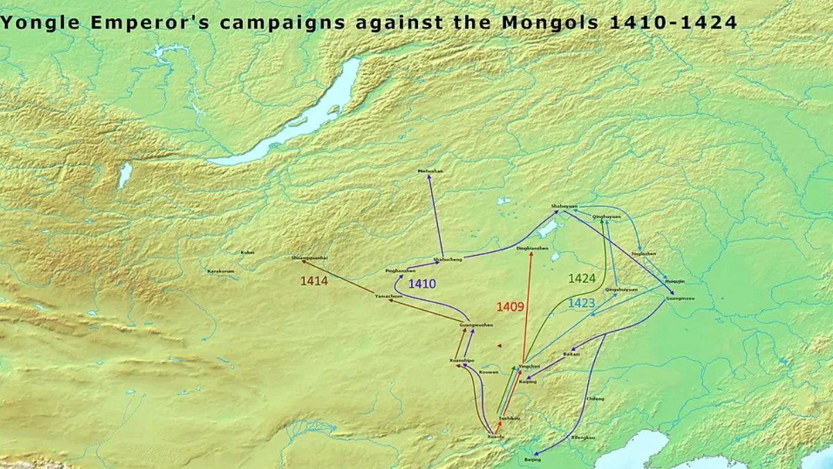 Major Historical Events on March 25- Today in History - 1410: Yongle's Mongol Campaigns