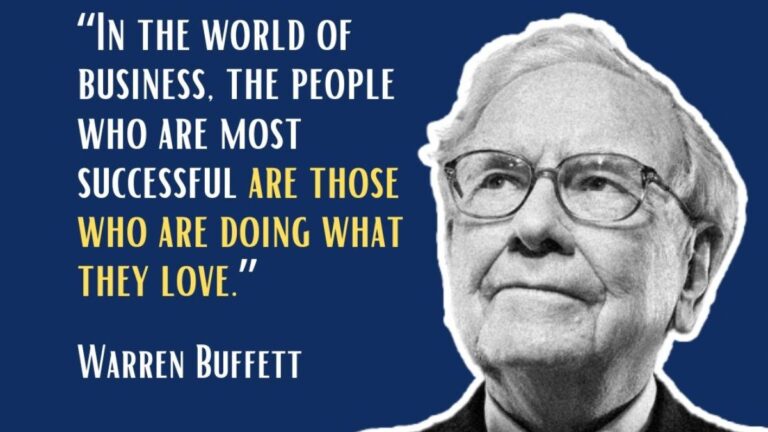 In the world of business, the people who are most successful are those who are doing what they love