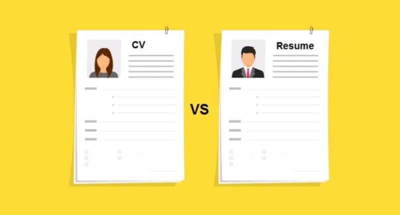 Difference Between CV and Resume