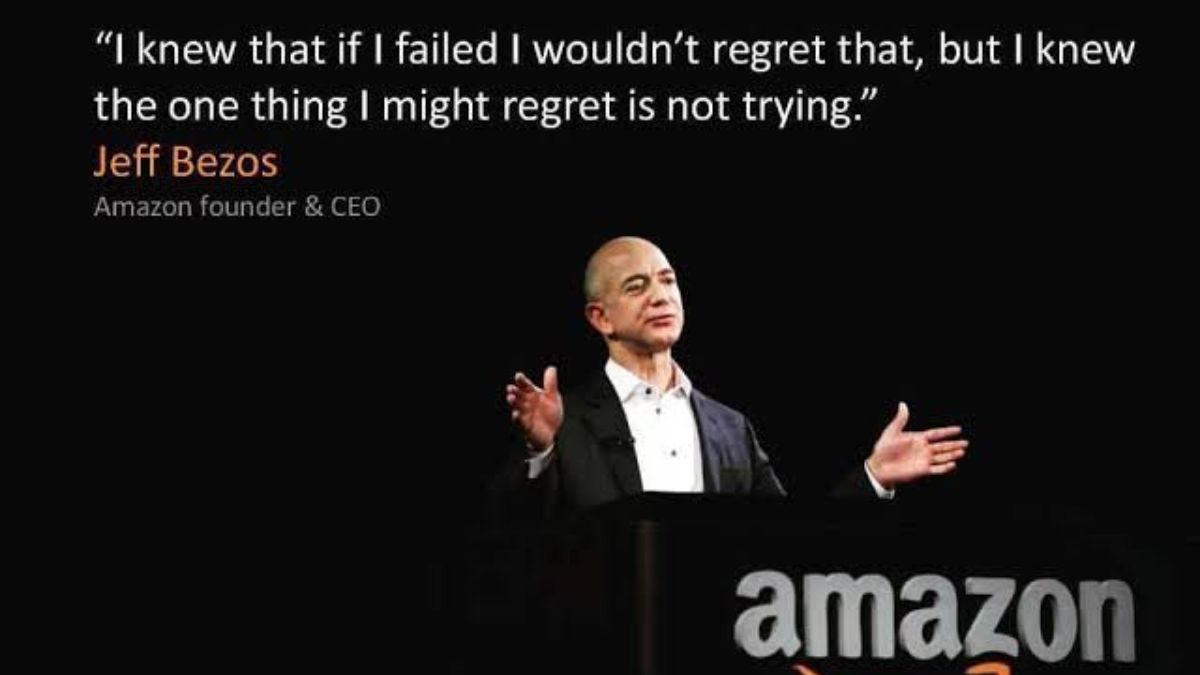 I knew that if I failed I wouldn’t regret that, but I knew the one thing I might regret is not trying.