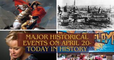 Major Historical Events on April 20- Today in History