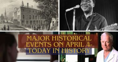 Major Historical Events on April 4- Today in History