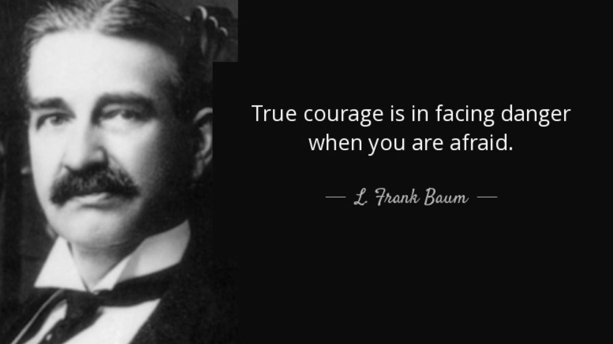 The true courage is in facing danger when you are afraid