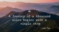 The journey of a thousand miles begins with one step