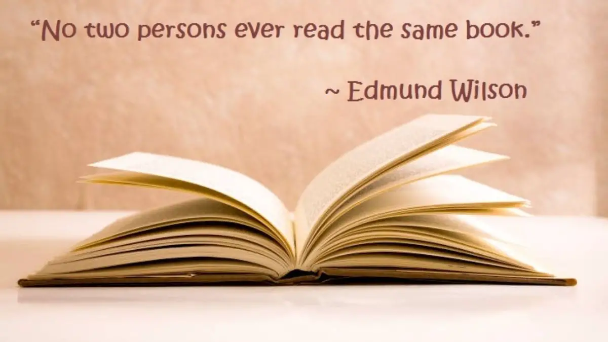 No two persons ever read the same book - GoBookMart🔴