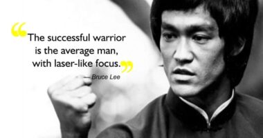 The successful warrior is the average man with laser-like focus