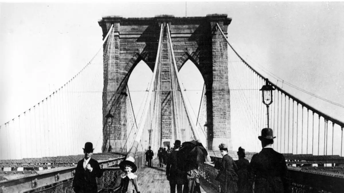 Opening of the Brooklyn Bridge - 1883 AD