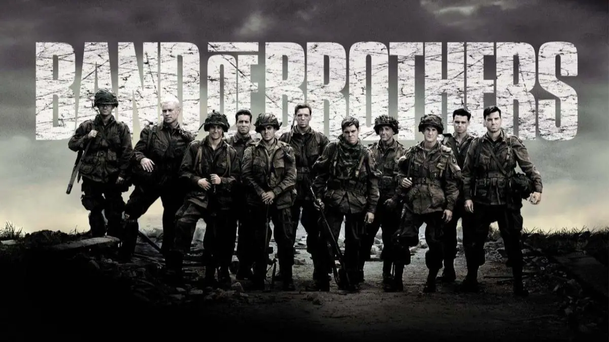 Top 10 TV Shows Inspired by Real Events - Band of Brothers (2001) - IMDb Rating: 9.4/10