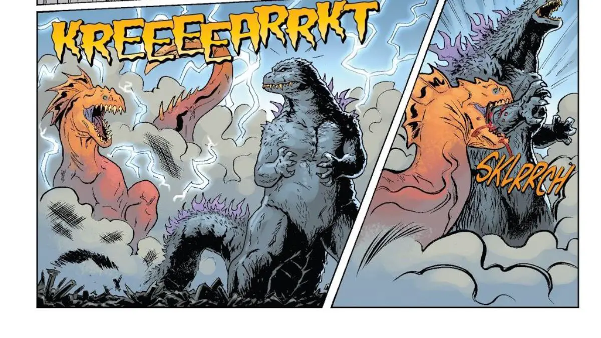 summoning the Hydra to battle Godzilla - Godzilla Vs Zeus (Comic Stories)