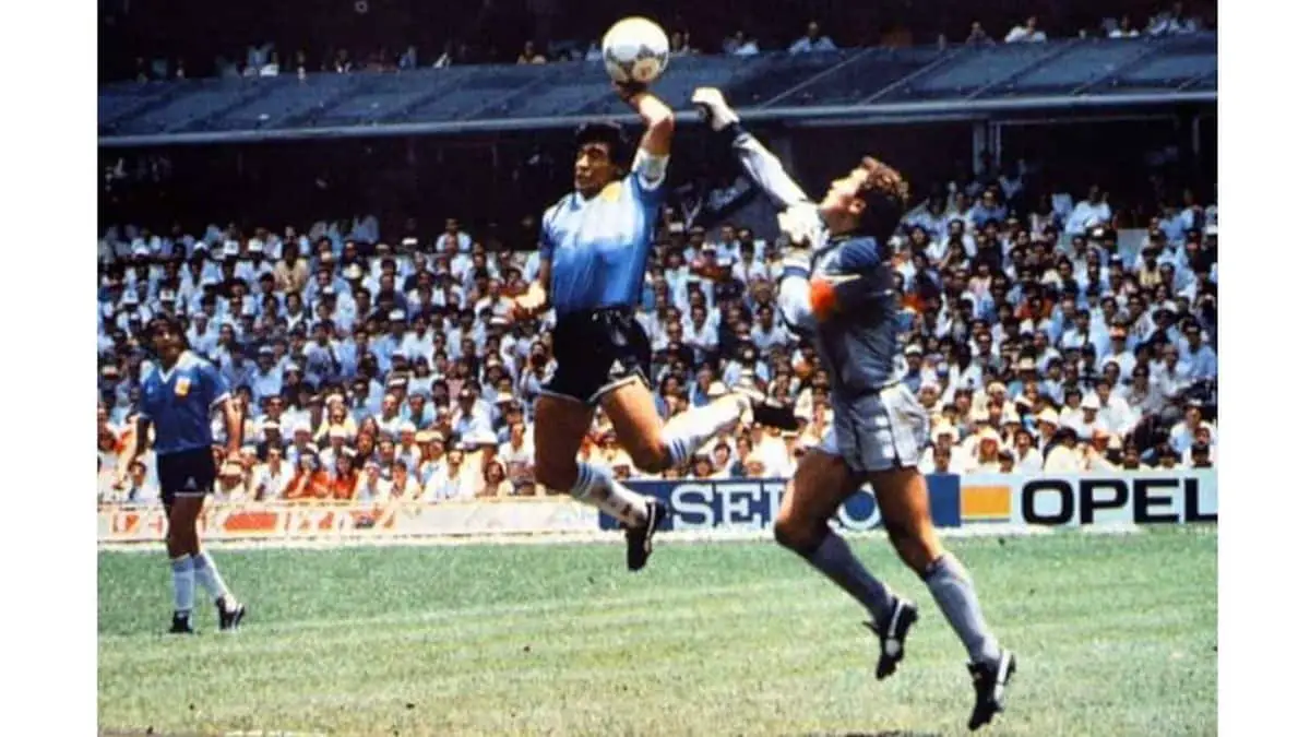 Maradona's "Hand of God" Goal - 1986 AD