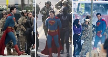 Superman Leaked Photos: David Corenswet's Full Costume and Arrest Scene - Fans Compare to Henry Cavill