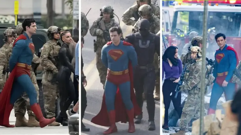 Superman Leaked Photos: David Corenswet's Full Costume and Arrest Scene - Fans Compare to Henry Cavill