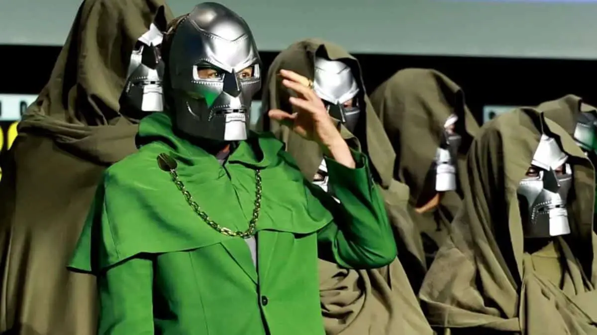 Robert Downey Jr returns to the Marvel universe, taking on the role of Doctor Doom