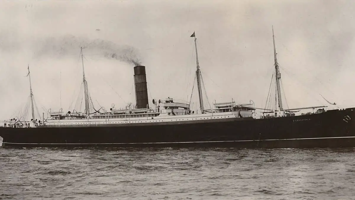 Carpathia Sunk During World War I - 1918 AD