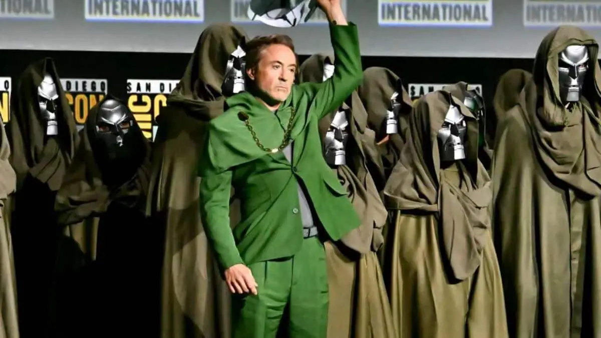 Robert Downey Jr returns to the Marvel universe, taking on the role of Doctor Doom