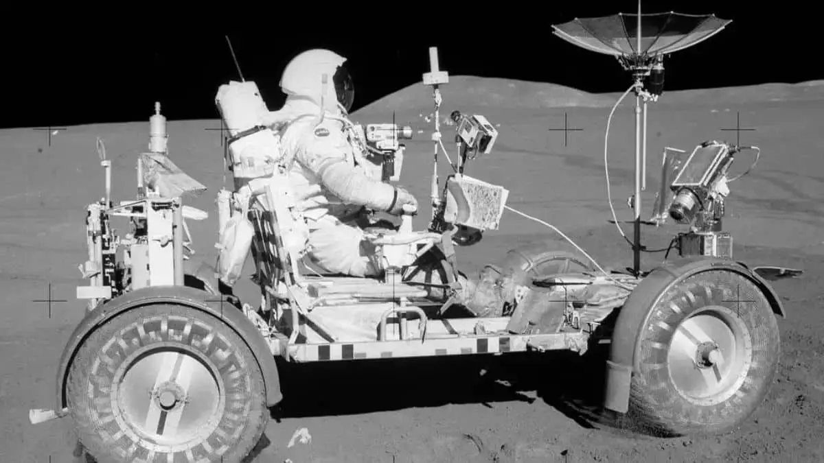 First Use of the Lunar Roving Vehicle - 1971 AD