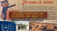 Major Historical Events on July 1- Today in History