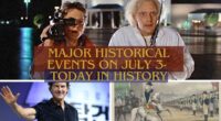 Major Historical Events on July 3- Today in History