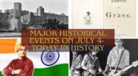 Major Historical Events on July 4- Today in History