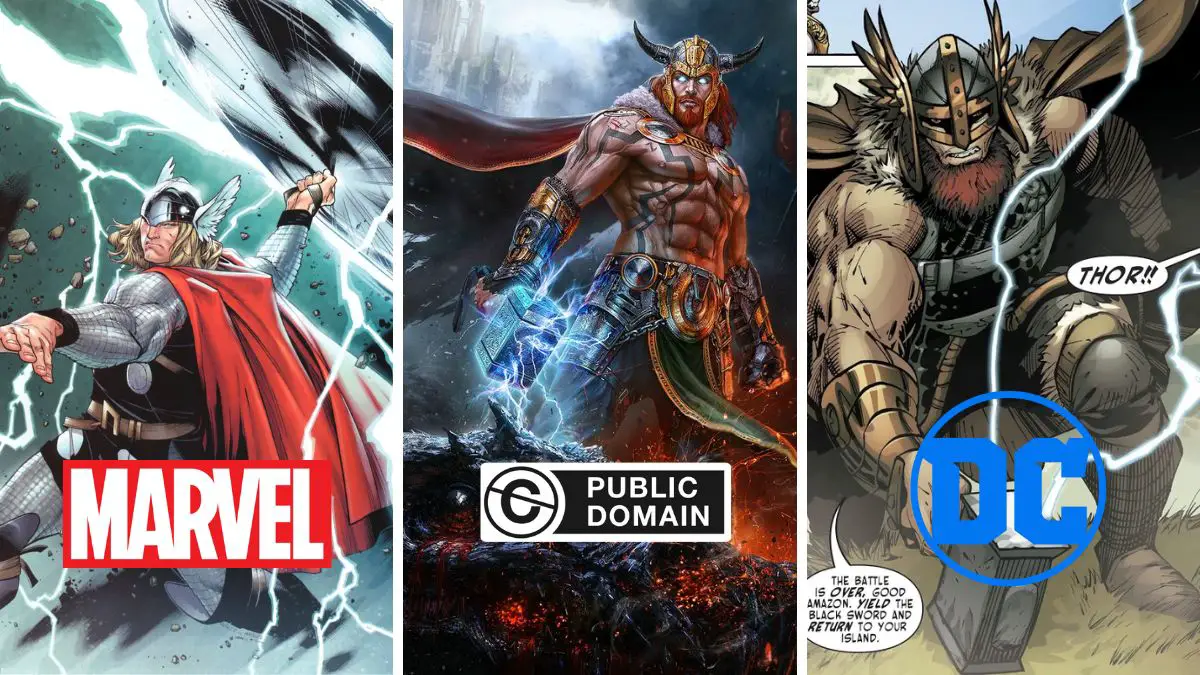 10 Public Domain Characters Present in Both Marvel and DC Comics - Thor