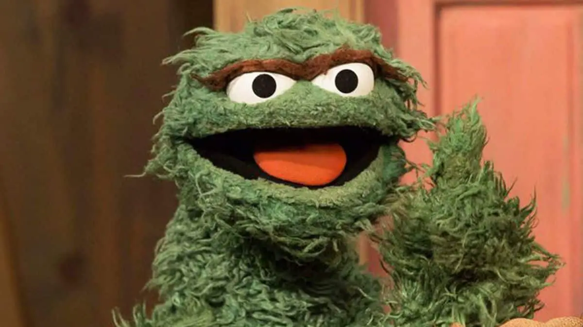 12 Most Memorable Green Cartoon Characters - Oscar the Grouch (Sesame Street)