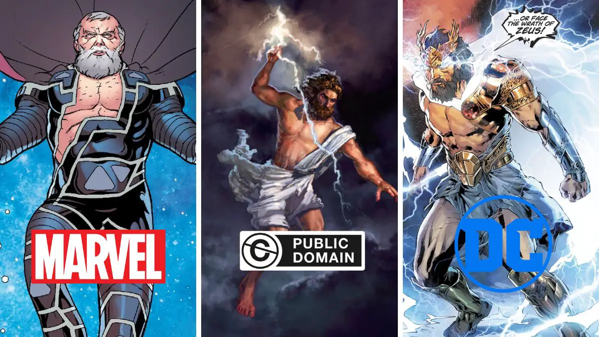 10 Public Domain Characters Present in Both Marvel and DC Comics - Zeus