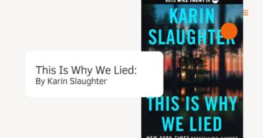 This Is Why We Lied: By Karin Slaughter (Book Review)