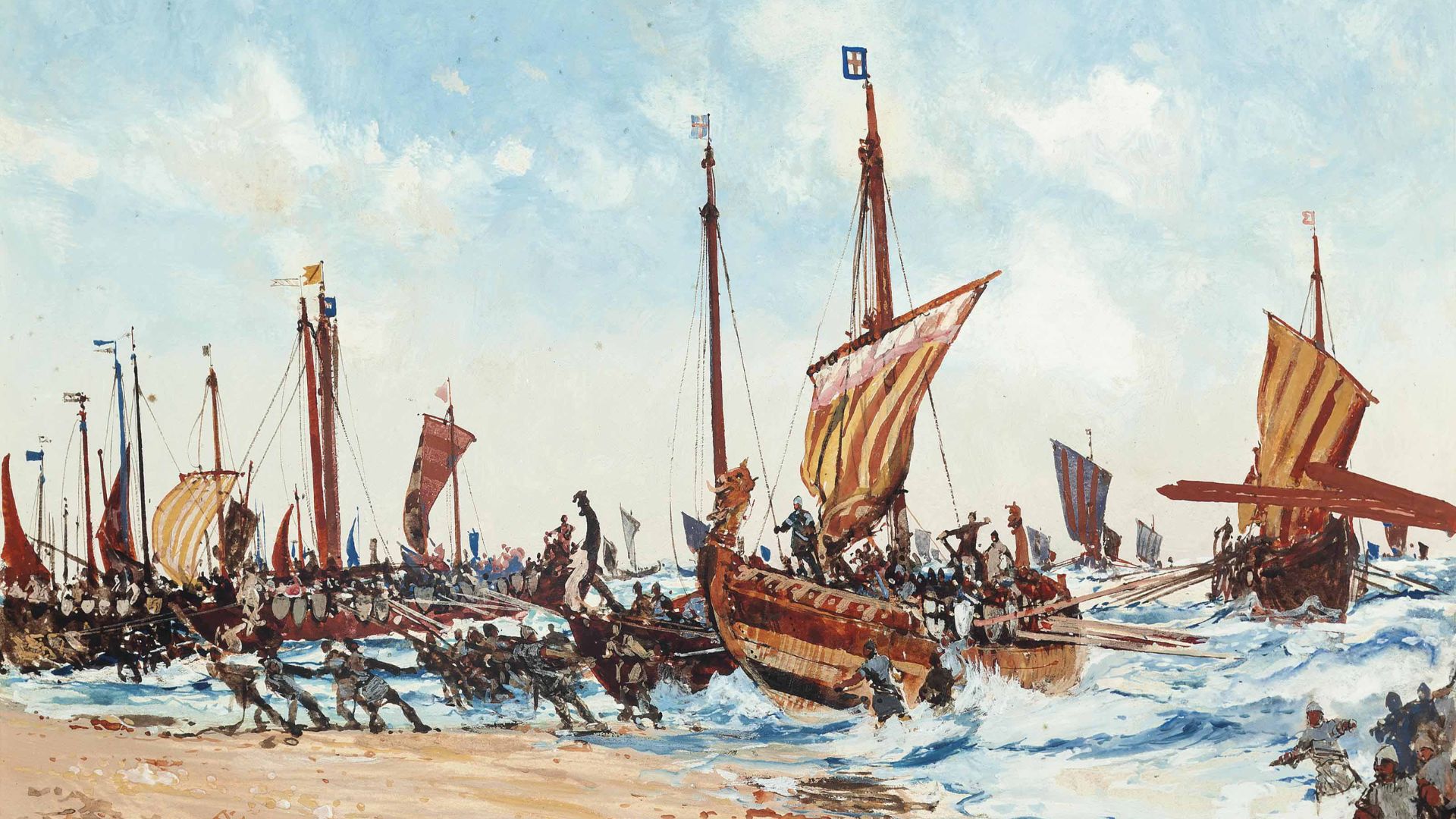 Major Historical Events on September 28 - William of Normandy Lands in England - 1066 AD