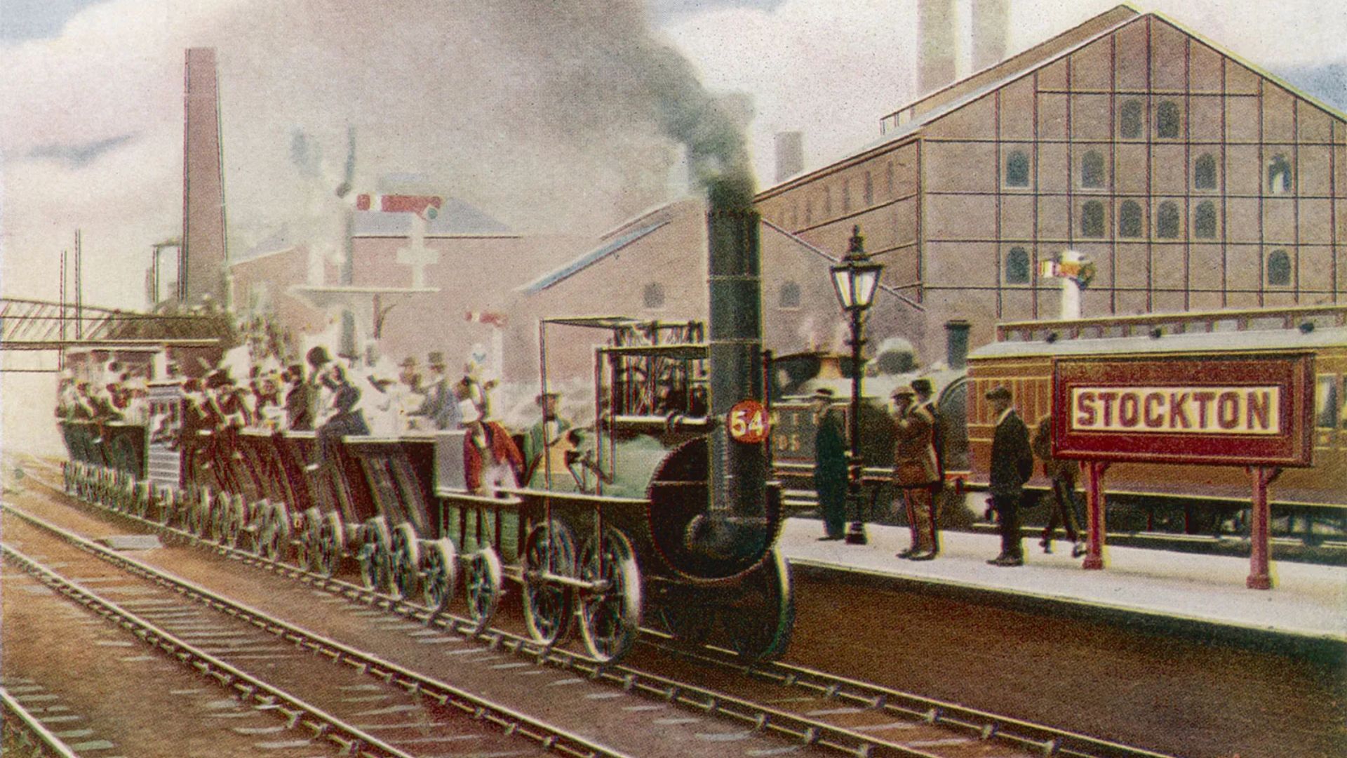 First Public Railway Opens - 1825 AD