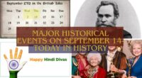 Major Historical Events on September 14- Today in History