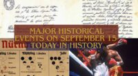 Major Historical Events on September 15- Today in History