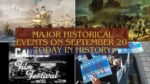 Major Historical Events on September 20- Today in History