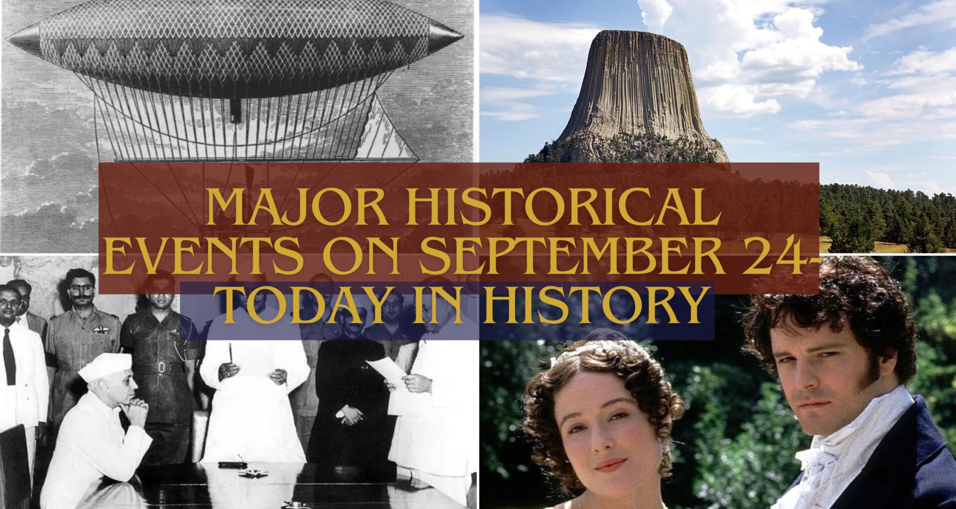 Major Historical Events on September 24- Today in History