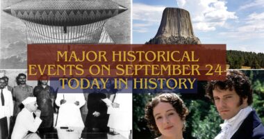 Major Historical Events on September 24- Today in History