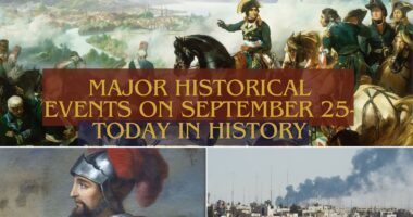 Major Historical Events on September 25- Today in History