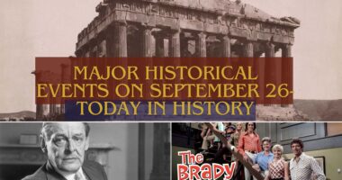 Major Historical Events on September 26- Today in History