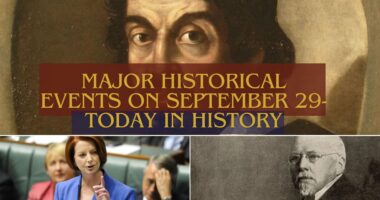 Major Historical Events on September 29- Today in History