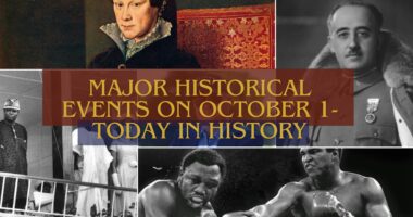 Major Historical Events on October 1- Today in History