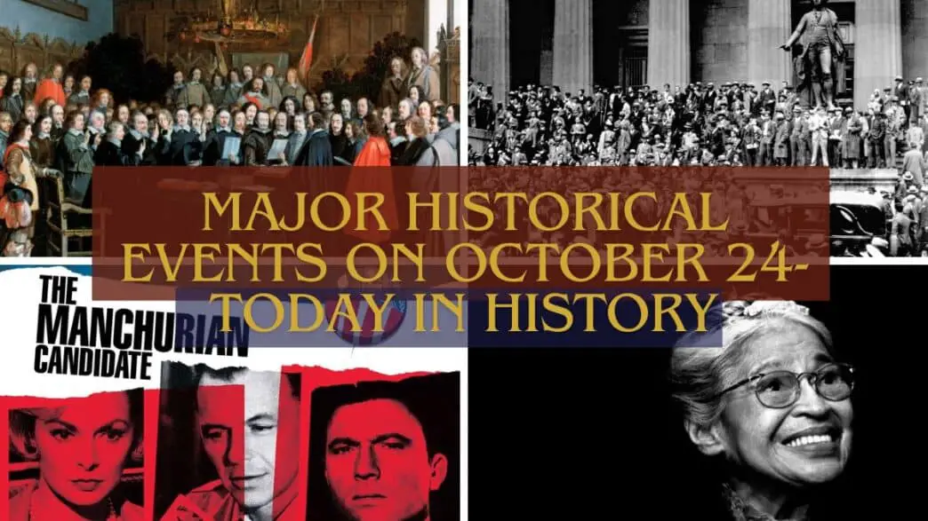 Major Historical Events on October 24- Today in History